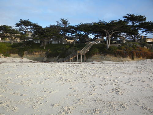 Holztreppe in Carmel-by-the-Sea